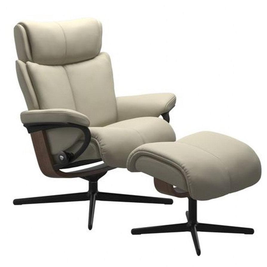 Magic Chair and Ottoman With Cross Base Chairs Stressless 