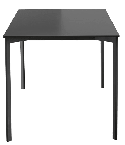 Striped Tavolo Table Dining Tables Magis square black top with black base 