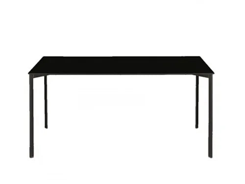 Striped Tavolo Table Dining Tables Magis rectangular black top with black base 