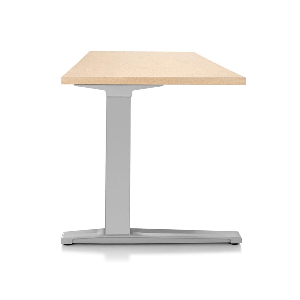 Nevi Sit-to-Stand Rectangular Table with C-Foot Desk herman miller 