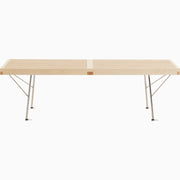 Nelson Platform Bench - Metal Legs Benches herman miller 48 Wide Metal Base Maple