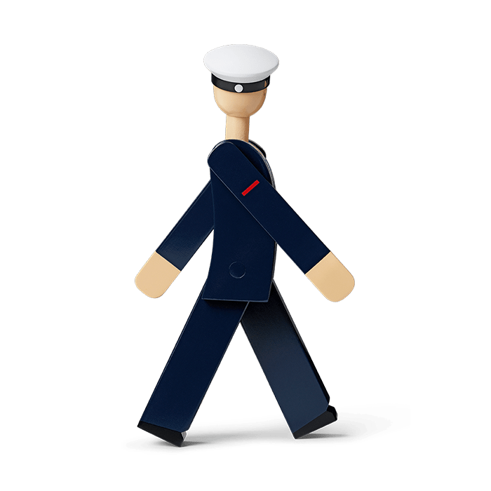 Kay Bojesen Marine, Dark Blue/White, view 2
