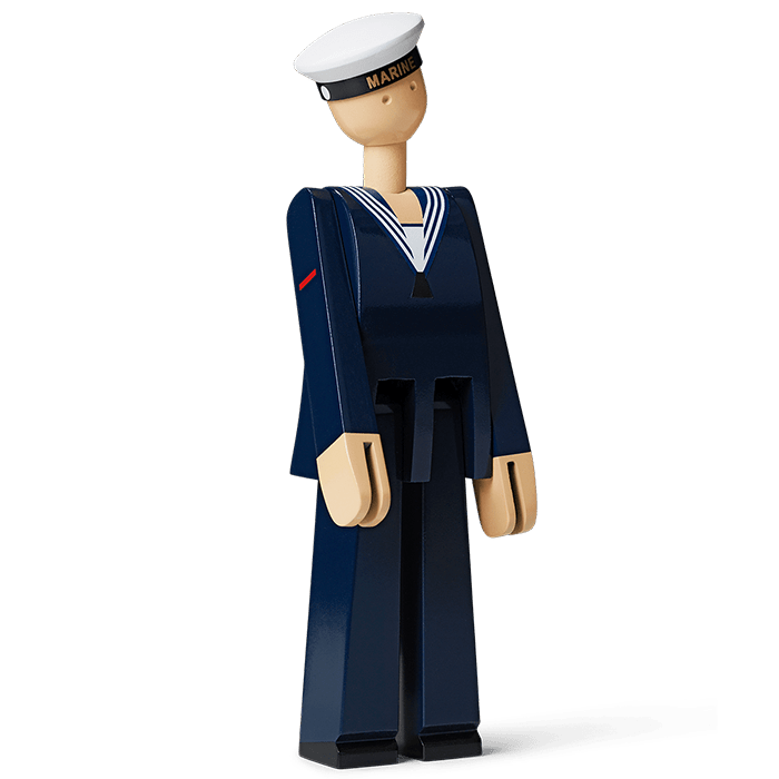 Kay Bojesen Marine, Dark Blue/White, view 3