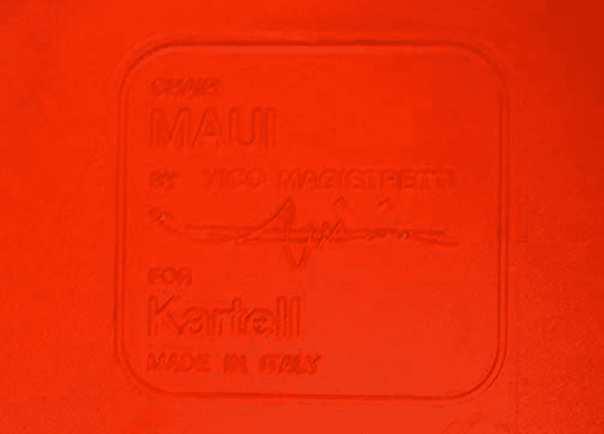 Maui Chair***Floor Sample*** Matte Red Chair Kartell 