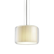 Mercer Suspension Lamp suspension lamps Marset Small Pleated White Cotton 