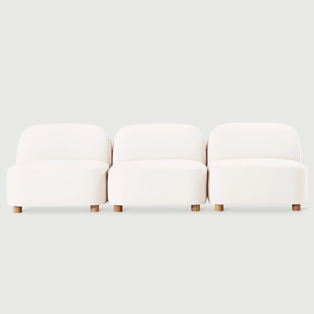 Circuit Modular 3 Piece Armless Sofa