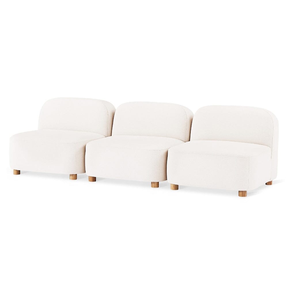 Circuit Modular 3 Piece Armless Sofa Sofa Gus Modern Merino Cream 