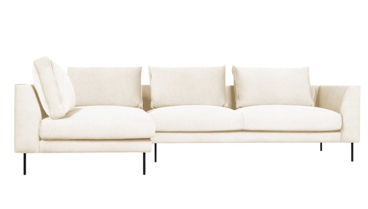 Renfrew Sectional Sofa Gus Modern Merino Cream Left Facing 