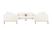 Renfrew U Shaped Sectional Sofa Gus Modern Merino Cream 