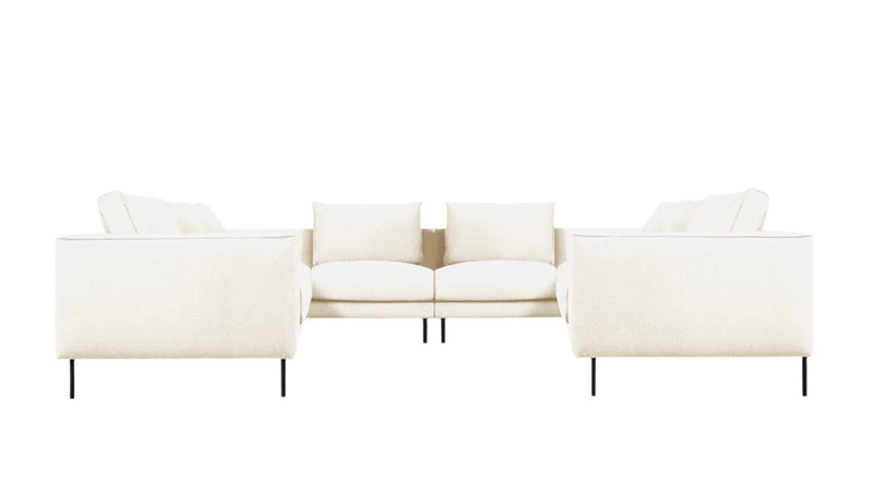 Renfrew U Shaped Sectional Sofa Gus Modern Merino Cream 