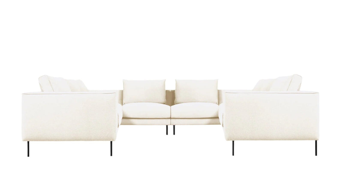 Renfrew U Shaped Sectional Sofa Gus Modern Merino Cream 