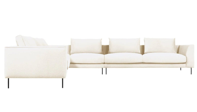 Renfrew XL Sectional Sofa Gus Modern Merino Cream Left Facing 
