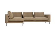 Renfrew Sectional Sofa Gus Modern Merino Mocha Left Facing 