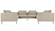 Renfrew U Shaped Sectional Sofa Gus Modern Mersey Caribou 