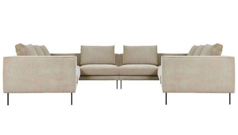 Renfrew U Shaped Sectional Sofa Gus Modern Mersey Caribou 