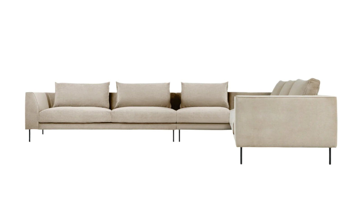 Renfrew XL Sectional Sofa Gus Modern Mersey Caribou Right Facing 