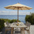 Messina Round Umbrella Outdoors Skagerak by Fritz Hansen 