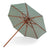 Messina Round Umbrella Outdoors Skagerak by Fritz Hansen Large: 118.1" Width Light Apricot / Dark Green Stripe None