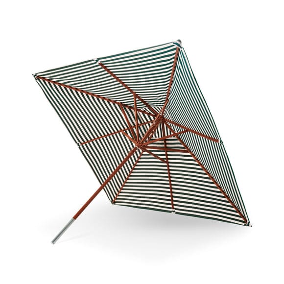 Messina Square Umbrella Outdoors Skagerak by Fritz Hansen Large: 118.1" Width Light Apricot/Dark Green None