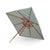 Messina Square Umbrella Outdoors Skagerak by Fritz Hansen Large: 118.1" Width Light Apricot/Dark Green None