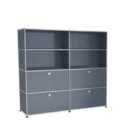 USM Haller Storage S2 storage USM Mid-gray 
