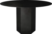 Epic Dining Table - Round Dining Tables Gubi Midnight Black Steel Large 51.1'' 