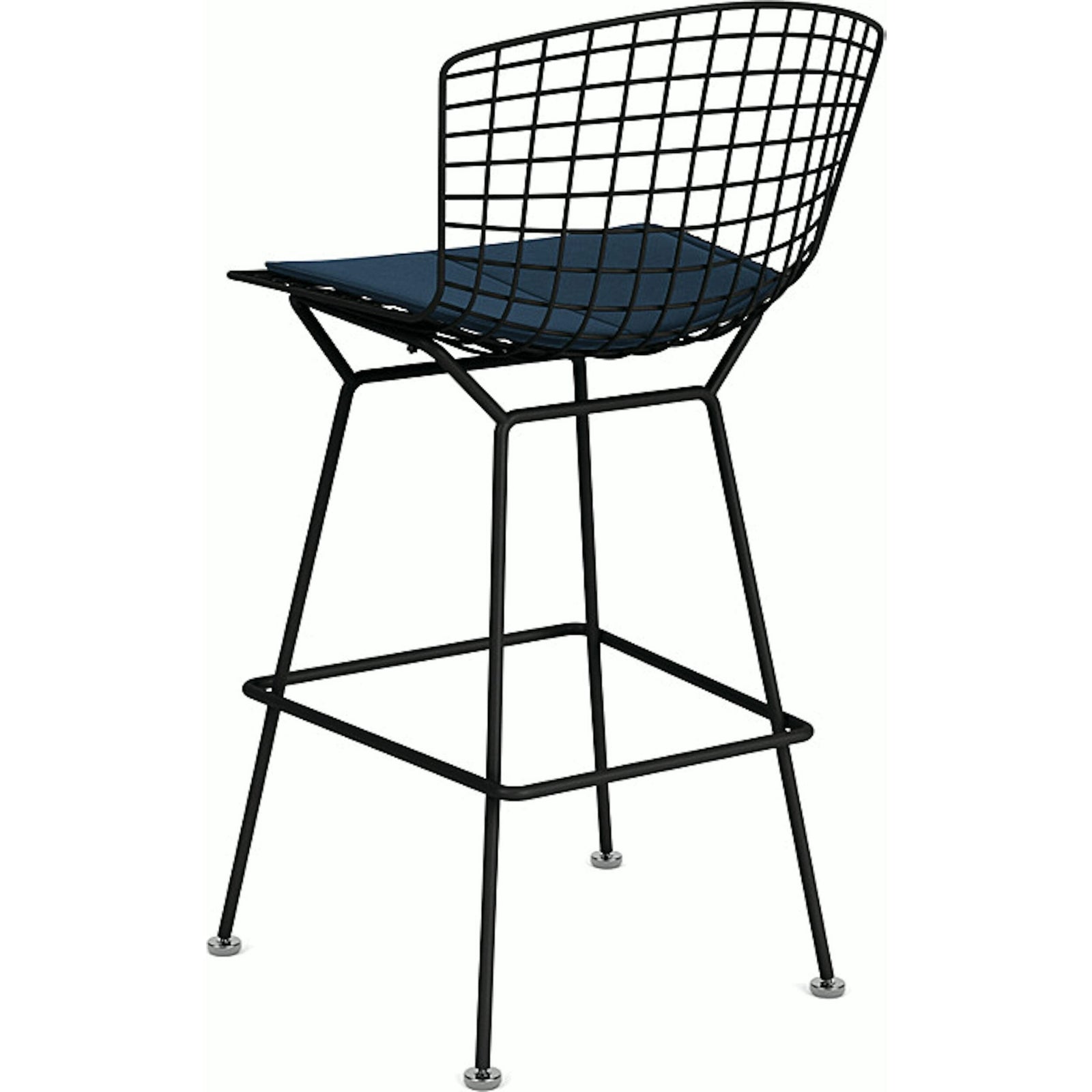 Bertoia Stool with Seat Pad bar seating Knoll 