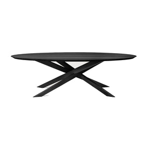 Mikado Oval Dining Table Dining Tables Ethnicraft Oak Black 