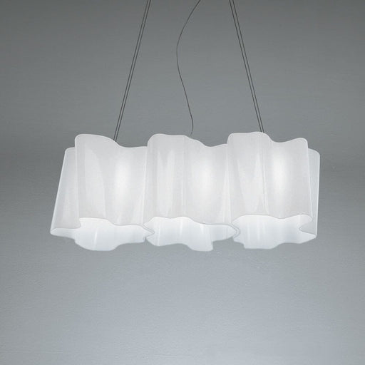 Logico Triple Linear Suspension Lamp hanging lamps Artemide Standard Milky White 