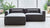 Mix Modular 3 Piece Sectional Sofa Sofa Gus Modern 