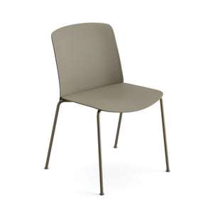 Mixu Seat and Back Plastic Chair With 4 Leg Base