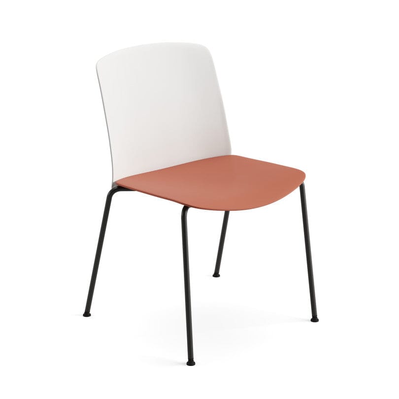 Mixu Seat and Back Plastic Chair With 4 Leg Base Chairs Arper 