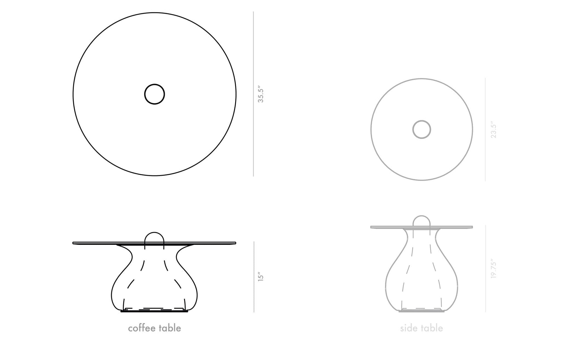 Miya Coffee Table Coffee table Cappellini 