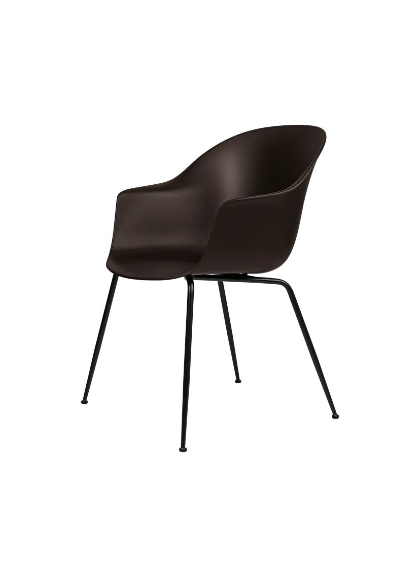 Bat Conic Base Dining Chair - Unupholstered
