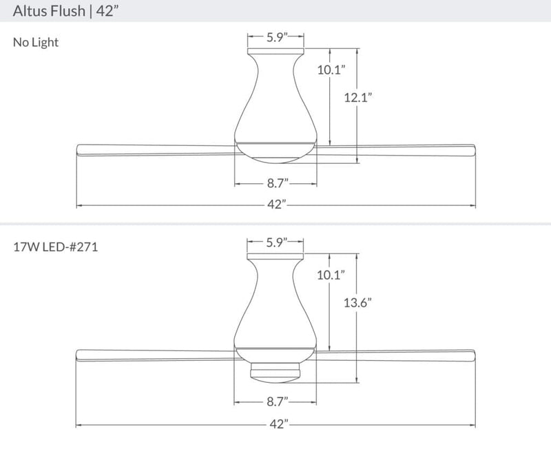 Altus Flush Ceiling Fan Ceiling Fans Modern Fan Co 