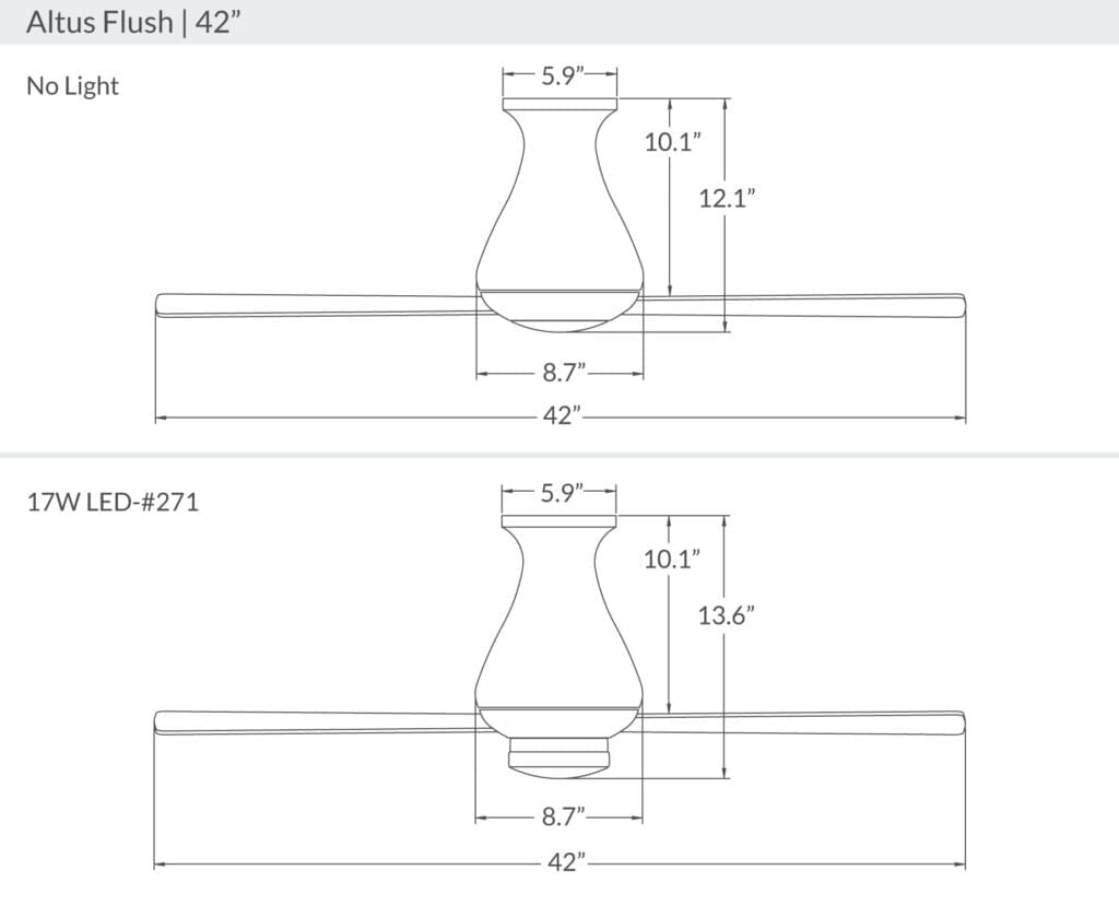 Altus Flush Ceiling Fan Ceiling Fans Modern Fan Co 