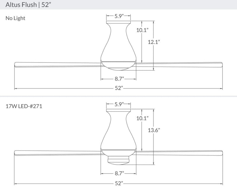 Altus Flush Ceiling Fan Ceiling Fans Modern Fan Co 
