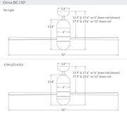 Cirrus DC Ceiling Fan Ceiling Fans Modern Fan Co 