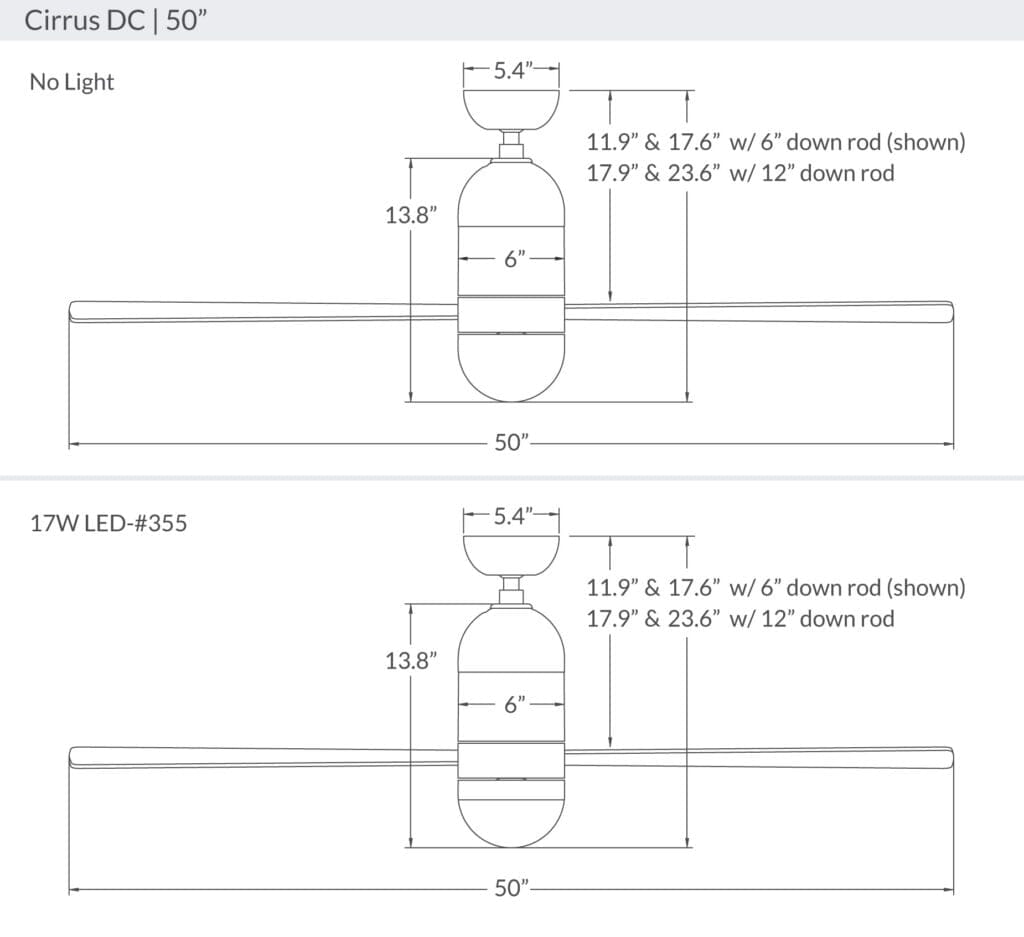 Cirrus DC Ceiling Fan Ceiling Fans Modern Fan Co 