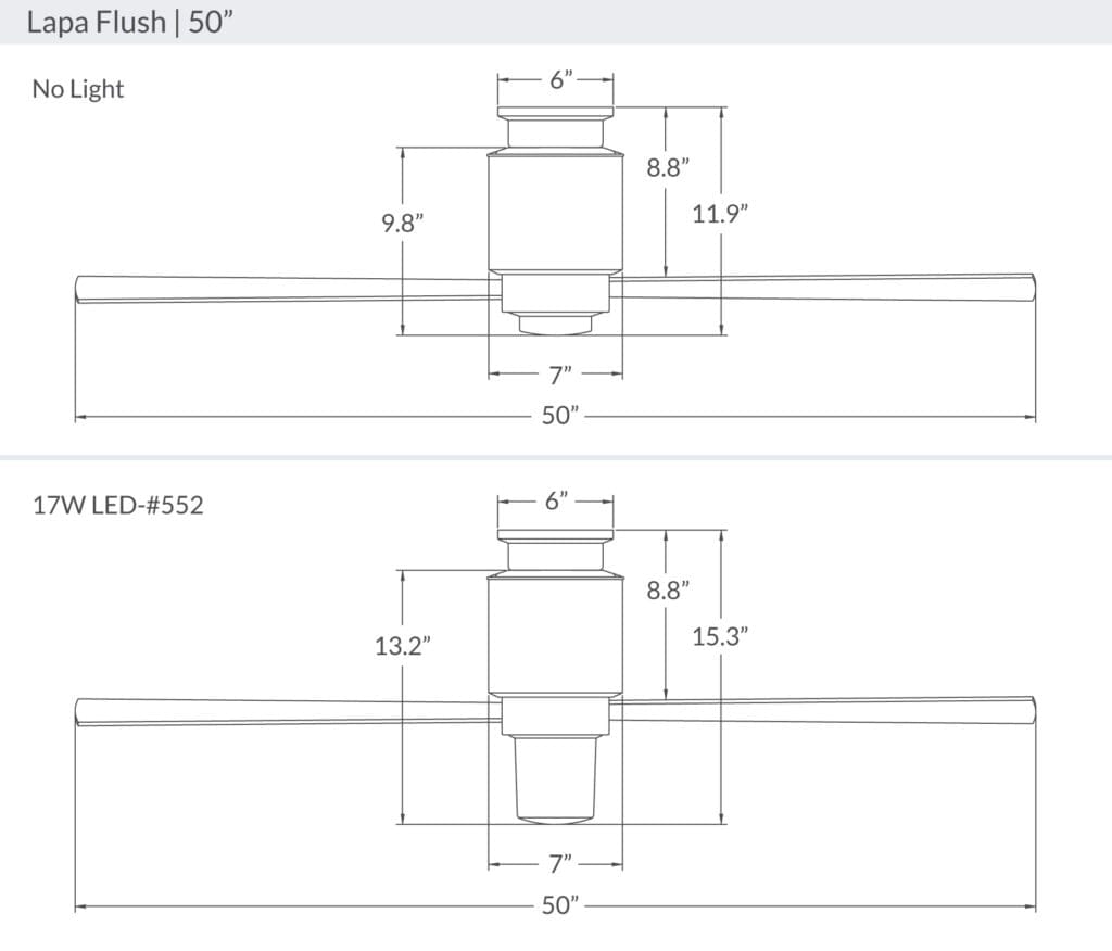 Lapa Flush Ceiling Fan Ceiling Fans Modern Fan Co 
