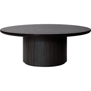 Moon Coffee Table - Wood Top Tables Gubi Brown/Black Stained Veneer Oak Lacquered Brown/Black Stained Veneer Oak Lacquered Medium (120 x H45 cm)