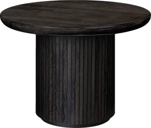 Moon Coffee Table - Wood Top Tables Gubi Brown/Black Stained Veneer Oak Lacquered Brown/Black Stained Veneer Oak Lacquered Small (60 x H45 cm)