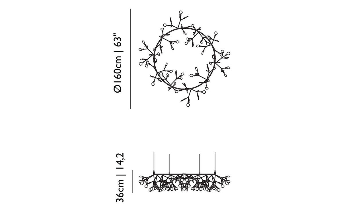 Heracleum III The Small Big O Suspension Lamp