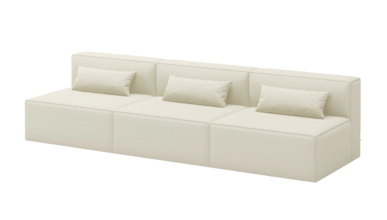 Mix Modular 3 Piece Armless Sofa Sofa Gus Modern 