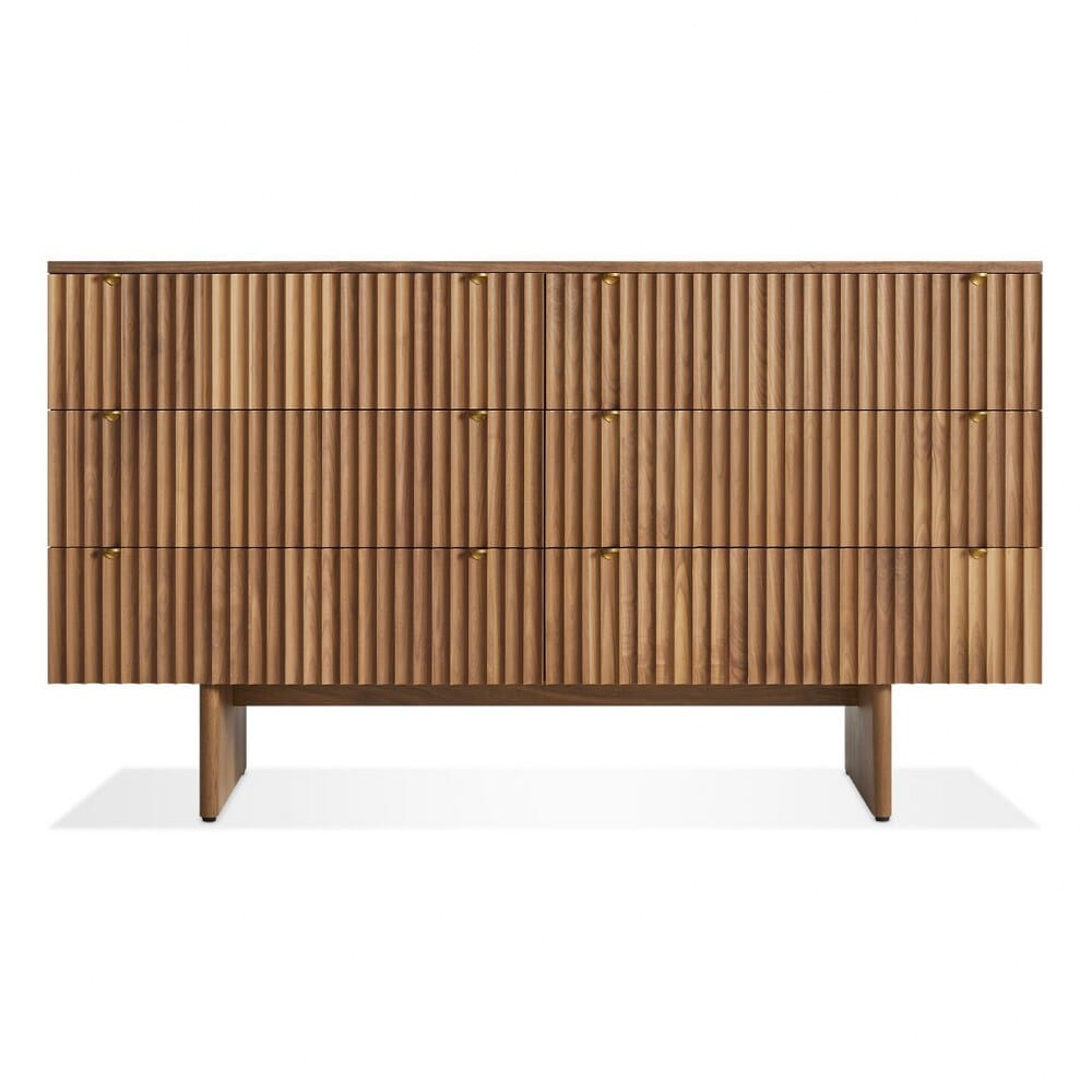 Murmur 6 Drawer Dresser storage BluDot Walnut 