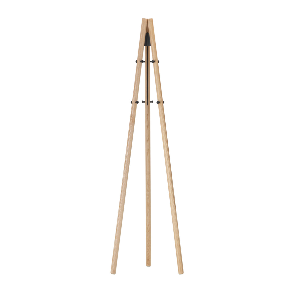 Kiila Coat Stand Miscellaneous Artek Legs Black Lacquered-Structure and Hooks Black 