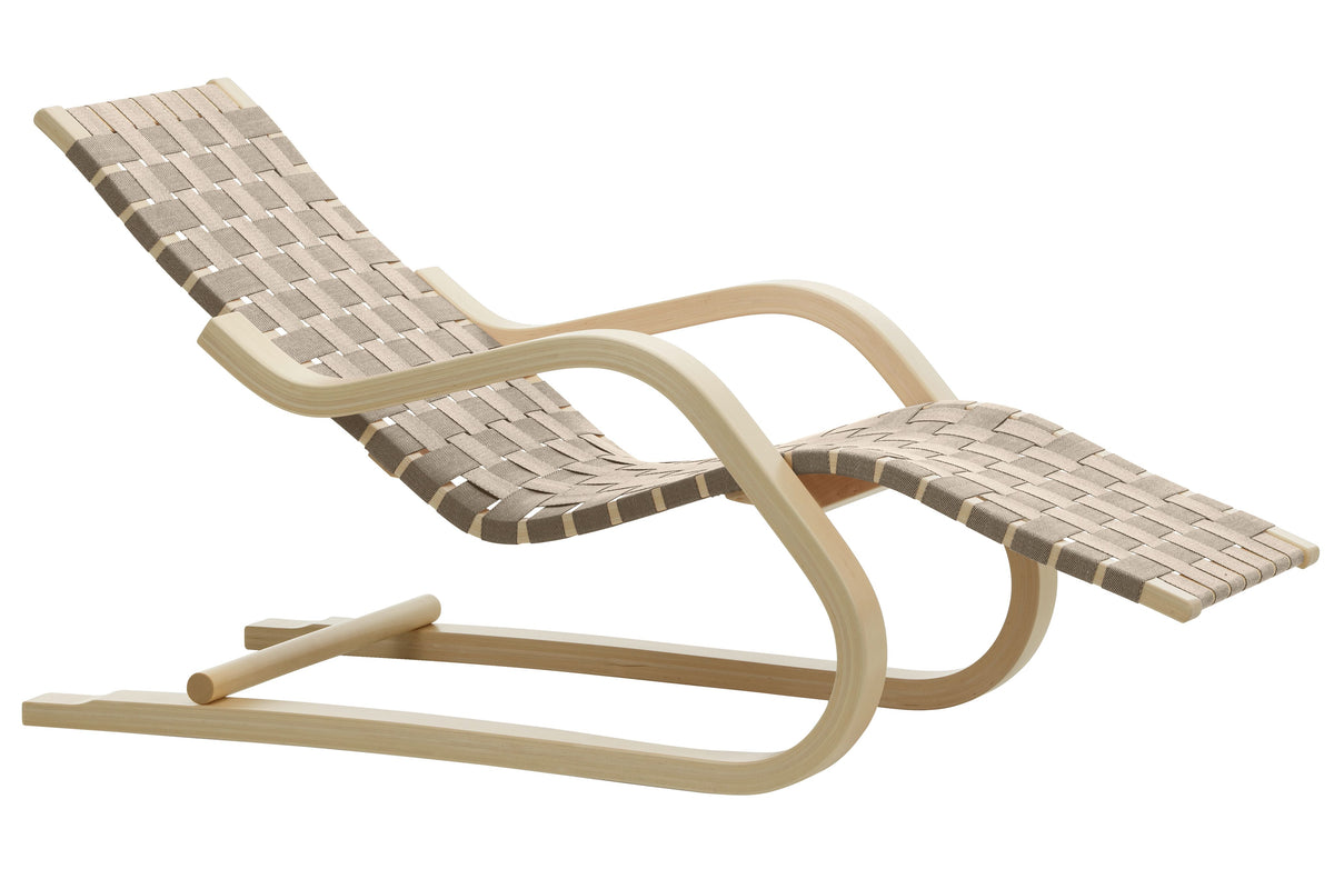Lounge Chair 43 Lounge Chair Artek Natural / Black Webbing 