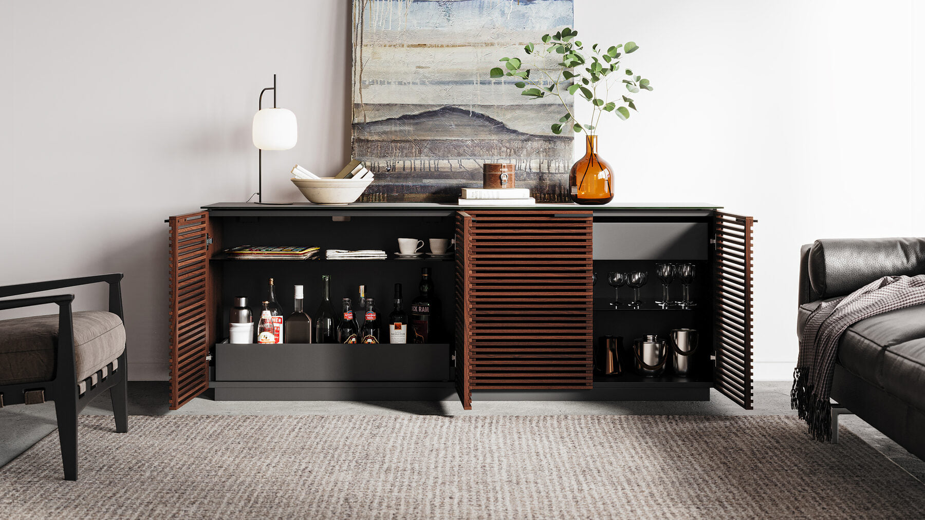 Corridor 8109 4-Door Storage Credenza storage BDI 