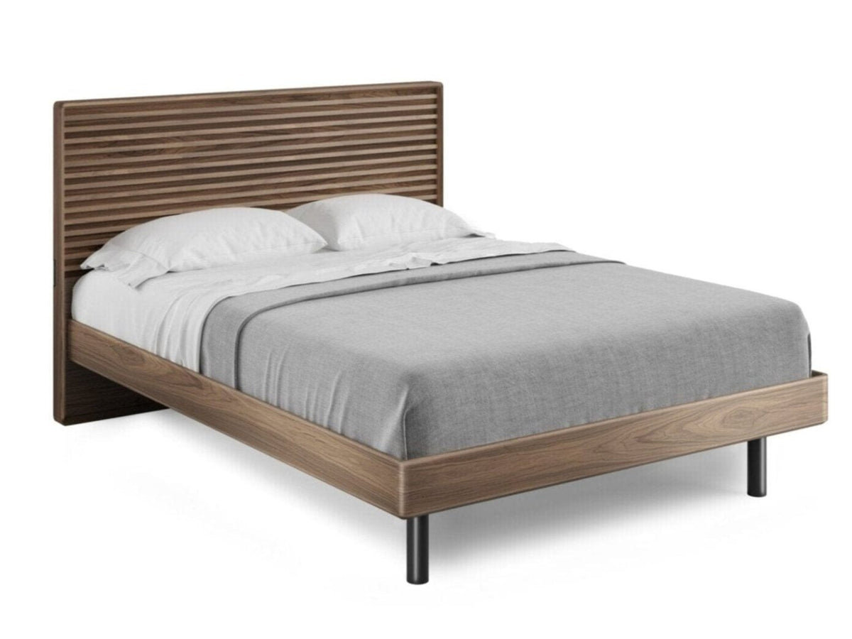 Cross-LINQ 9127 Queen Bed Beds BDI Natural Walnut 