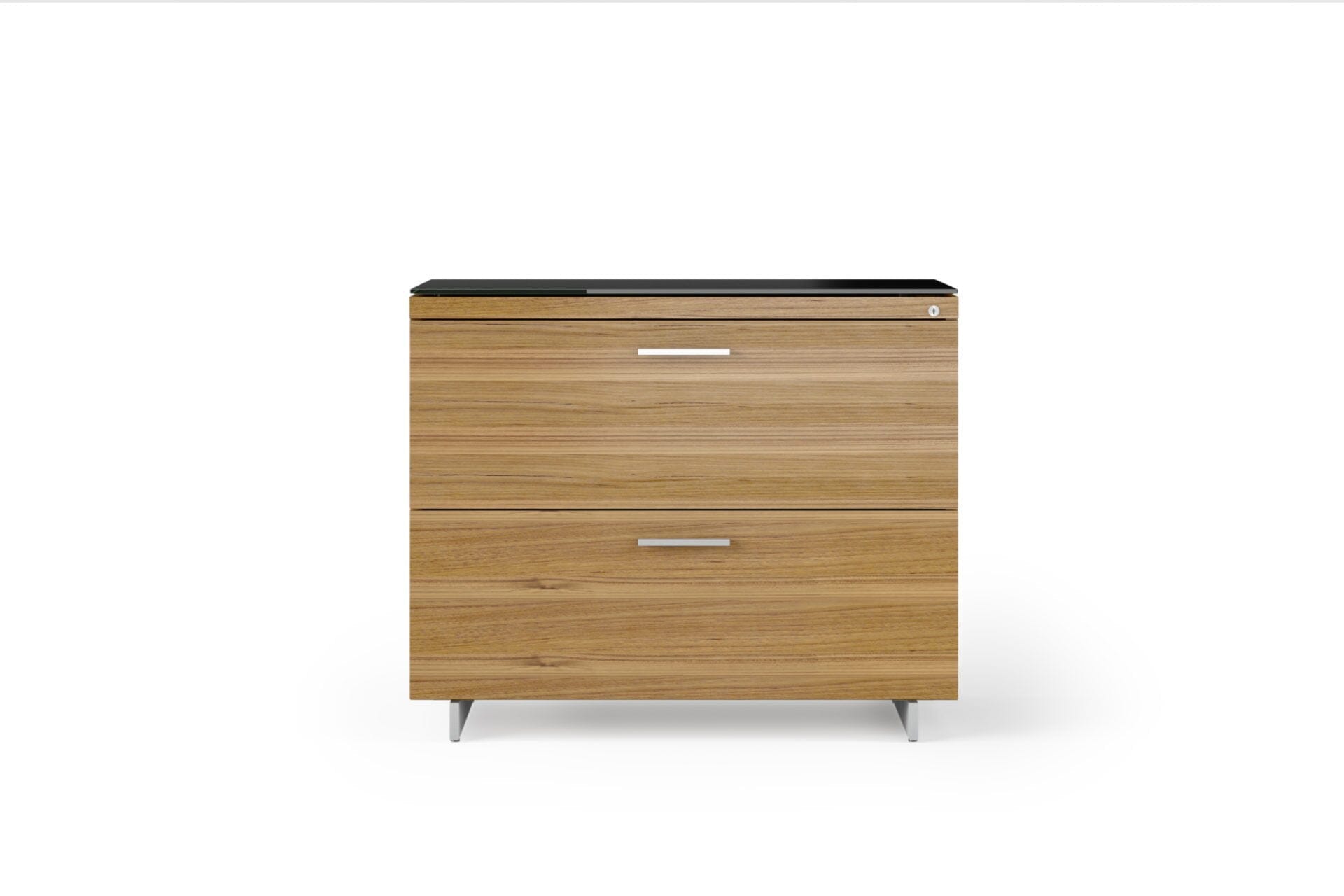 Sequel 20 Lateral File Cabinet 6116 storage BDI Natural Walnut Satin Nickel 